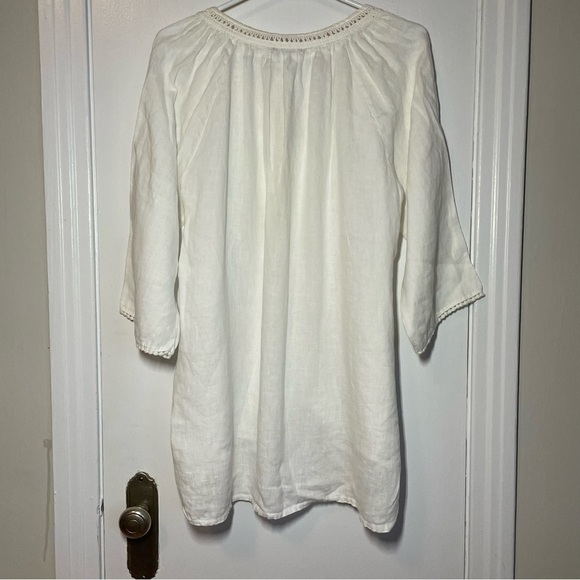 Lungo L’arno Made in Italy Linen Tunic Top size 1X - Picture 5 of 7